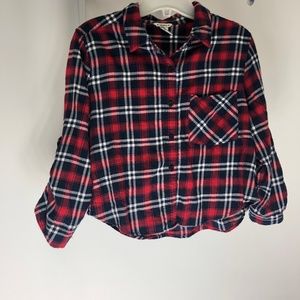 Forever 21 - Women's Cropped Flannel Shirt